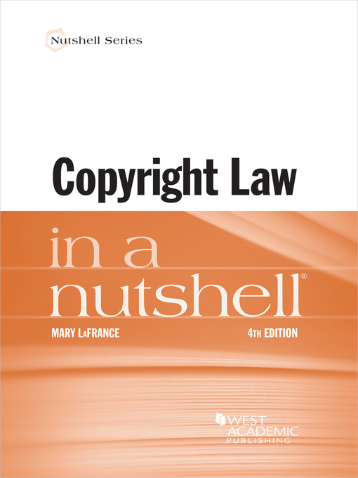 Title details for Copyright Law in a Nutshell by Mary LaFrance - Wait list